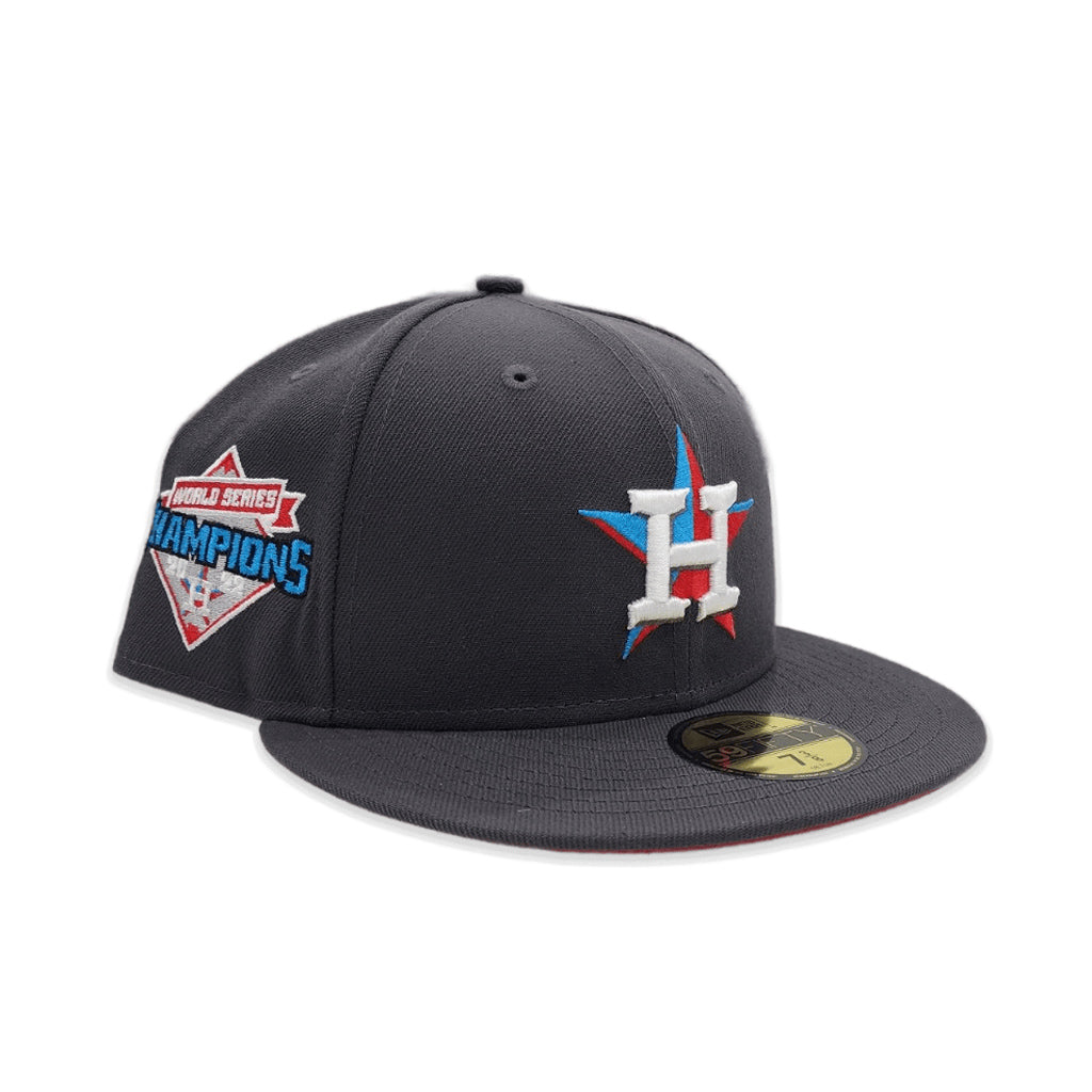 Red Houston Astros Gray Bottom 2022 World Series New Era Fitted