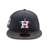 Dark Gray Houston Astros Red  Bottom 2022 World Series Champions Side Patch New Era 59Fifty Fitted