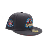 Dark Gray Tennessee Smokies Red Bottom Southern League Side Patch New Era 59Fifty Fitted