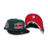Dark Green Houston Astros Black Visor Red Bottom 45th Anniversary Side Patch New Era 59Fifty Fitted