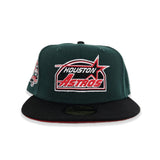 Dark Green Houston Astros Black Visor Red Bottom 45th Anniversary Side Patch New Era 59Fifty Fitted