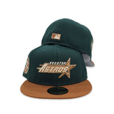 Dark Green Houston Astros Toast Visor Gray Bottom 35th Great Years Side Patch New Era 59Fifty Fitted