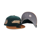Dark Green Houston Astros Toast Visor Gray Bottom 35th Great Years Side Patch New Era 59Fifty Fitted