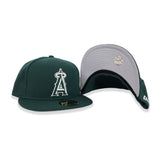 Dark Green Los Angeles Angels Gray Bottom New Era 59Fifty Fitted