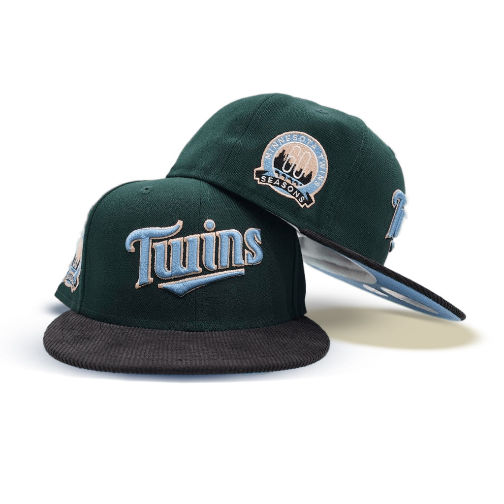 Minnesota Twins New Era Dark Green 59FIFTY Fitted Hat, 8 / Dark Green