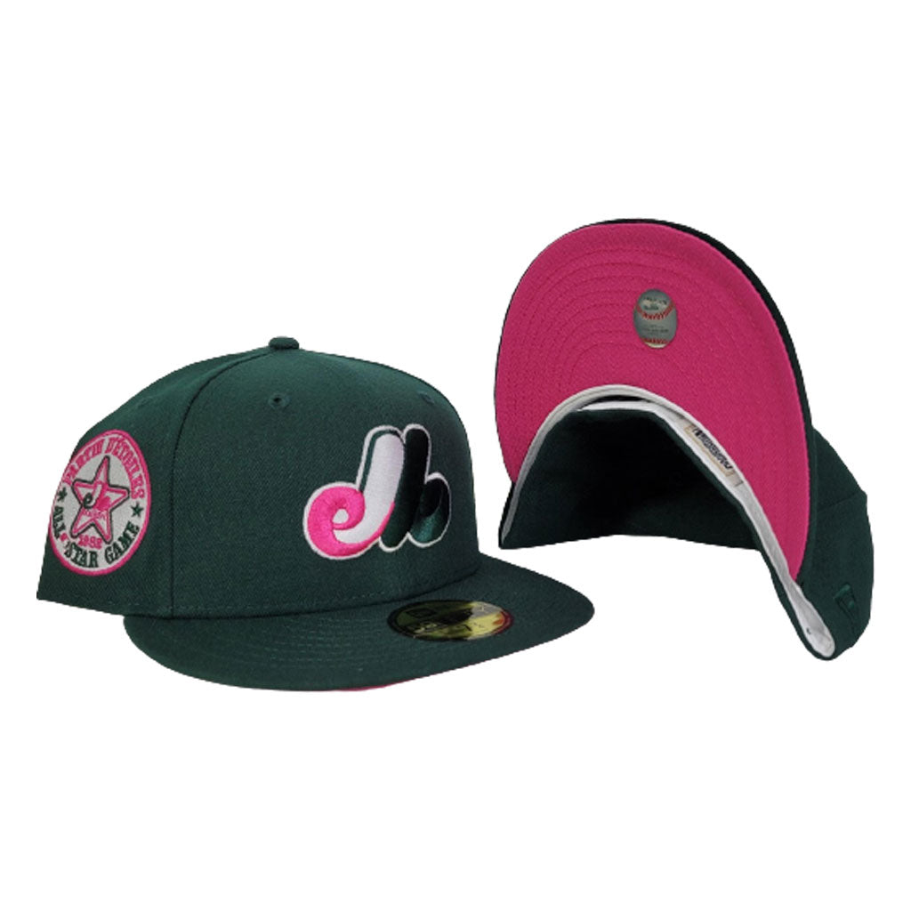 TEXAS RANGERS 1995 ALL STAR GAME INFRARED PINK BRIM NEW ERA FITTED