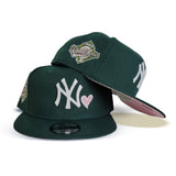 Dark Green New York Yankees Pink Bottom 1996 World Series Side Patch New Era 9Fifty Snapback