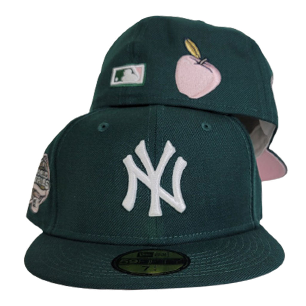 New York Yankees MURDERERS ROW PATCH-BOTTOM Green-Pink Fitted Hat