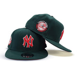 Dark Green New York Yankees Red Bottom 27X World Series Titles Side Patch New Era 9Fifty Snapback