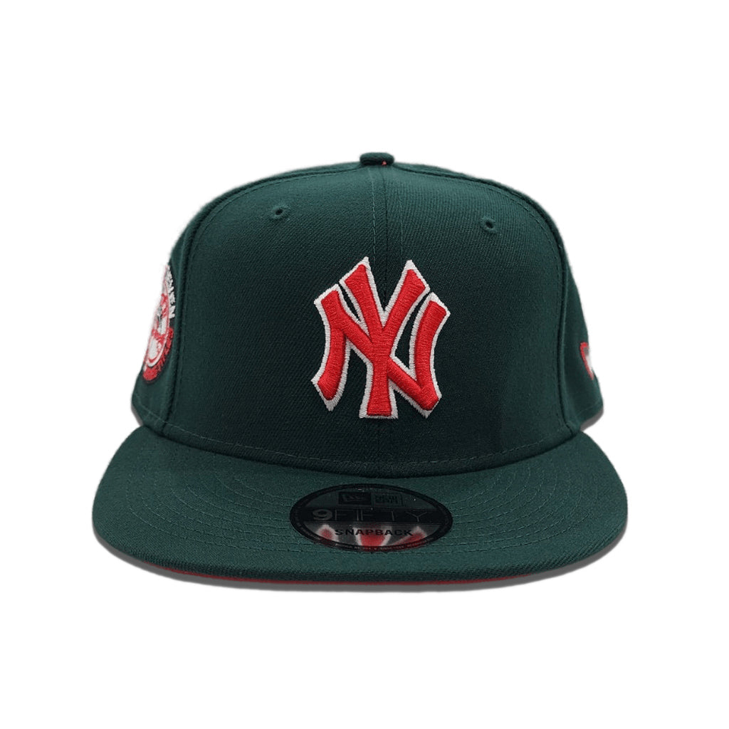 Brown New York Yankees Dark Green Visor Tan Bottom 27X World Series Titles Side Patch New Era 9FIFTY Snapback