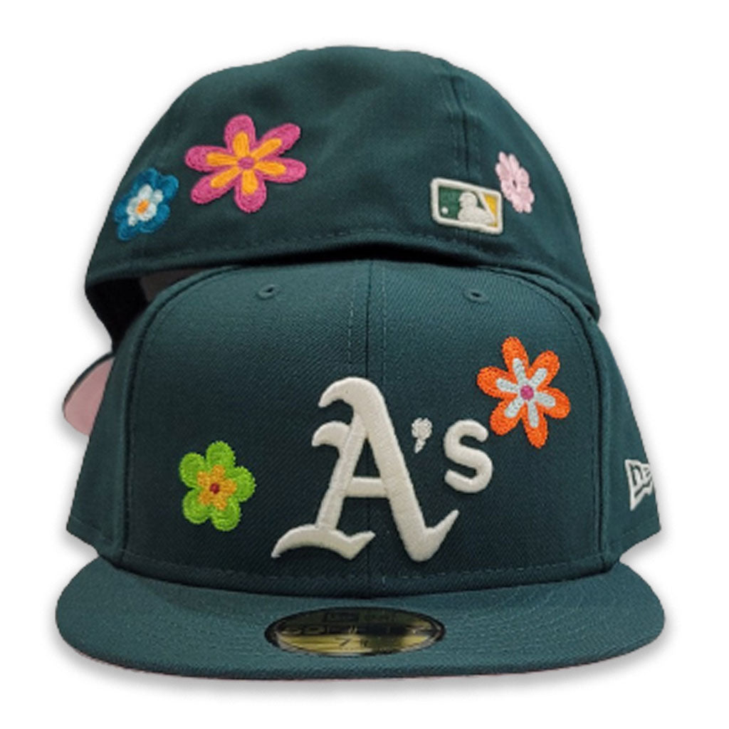 Oakland Athletics New Era Battle of the Bay Pink Undervisor 59FIFTY Fitted  Hat - Brown