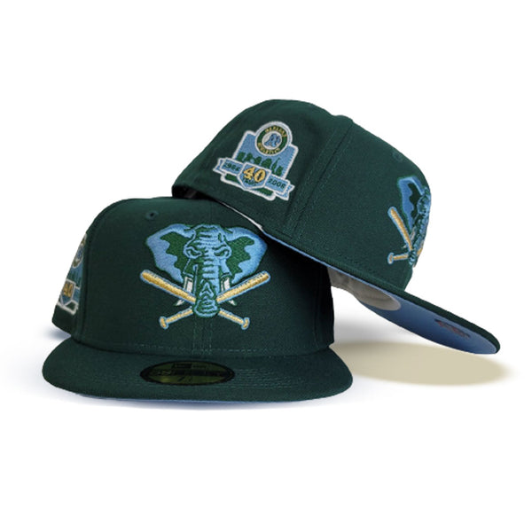 【US限定】NEW ERA 59FIFTY Oakland Athletics 30th Dark Green New Era 59Fifty Oakland Athletics Swirl Fitted Hat Dark