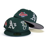 Dark Green Oakland Athletics Team Patch Pride New Era 59fifty Fitted