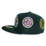 Dark Green Oakland Athletics Team Patch Pride New Era 59fifty Fitted