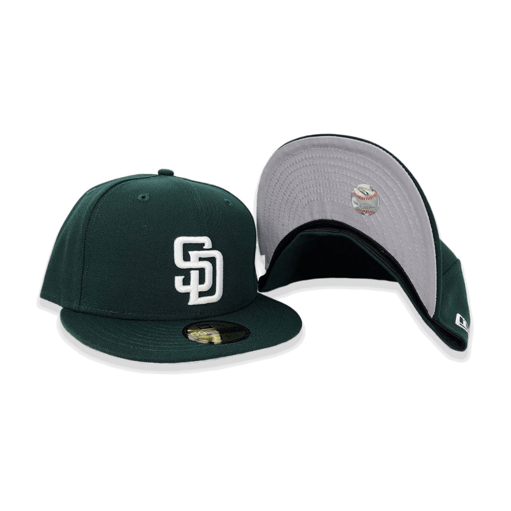San Diego Baseball Hat Dark Green New Era 59FIFTY Fitted Dark Green / Toast | Black / 7 1/2