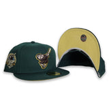 Dark Green San Diego Padres Soft Yellow Bottom 50th Anniversary Side patch New Era 59Fifty Fitted