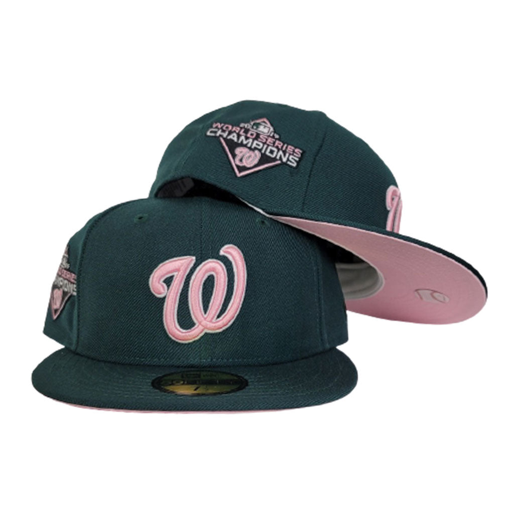 Red Washington Nationals Lavender Bottom 2019 World Series New Era 59FIFTY Pop Sweat Fitted 71/4