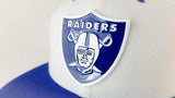 Exclusive Matching New Era Oakland Raiders Metal Badge Fitted Hat for Jordan 13 Hyper Blue