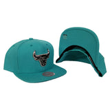 Exclusive Mitchell & Ness Rhinestone Chicago Bulls Teal Snapback