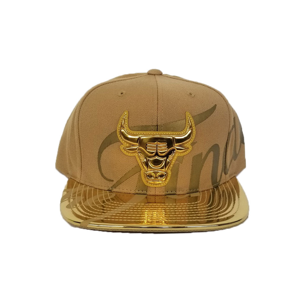 Memphis Grizzlies Black & Gold Metallic Navy Snapback - Mitchell & Ness cap