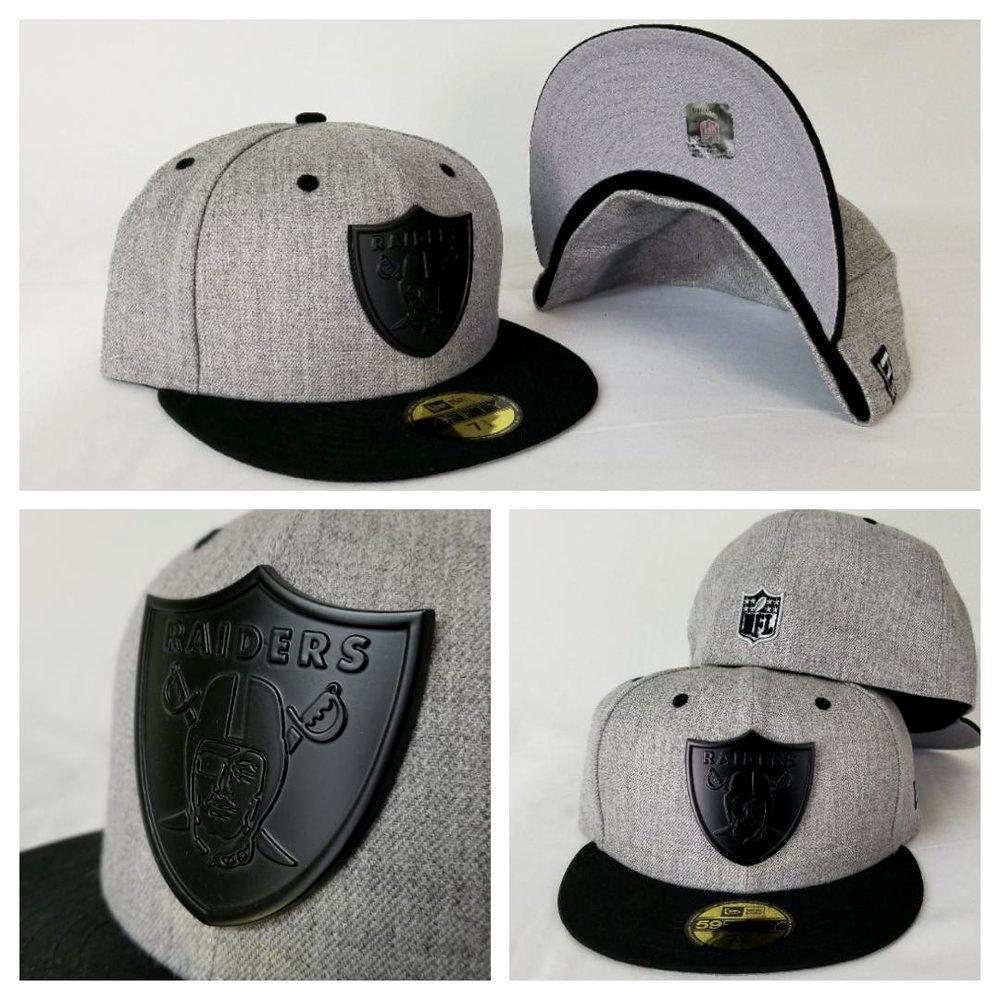 New Era 59FIFTY San Francisco 49ers Logo Patch Fitted Hat Heather Grey Black