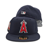 Navy Blue Los Angeles Angels Gray Bottom #17 Shohei Ohtani Side Patch New Era 59Fifty Fitted