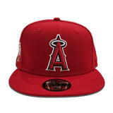 Red Los Angeles Angels Gray Bottom #17 Shohei Ohtani Side Patch New Era 59Fifty Fitted