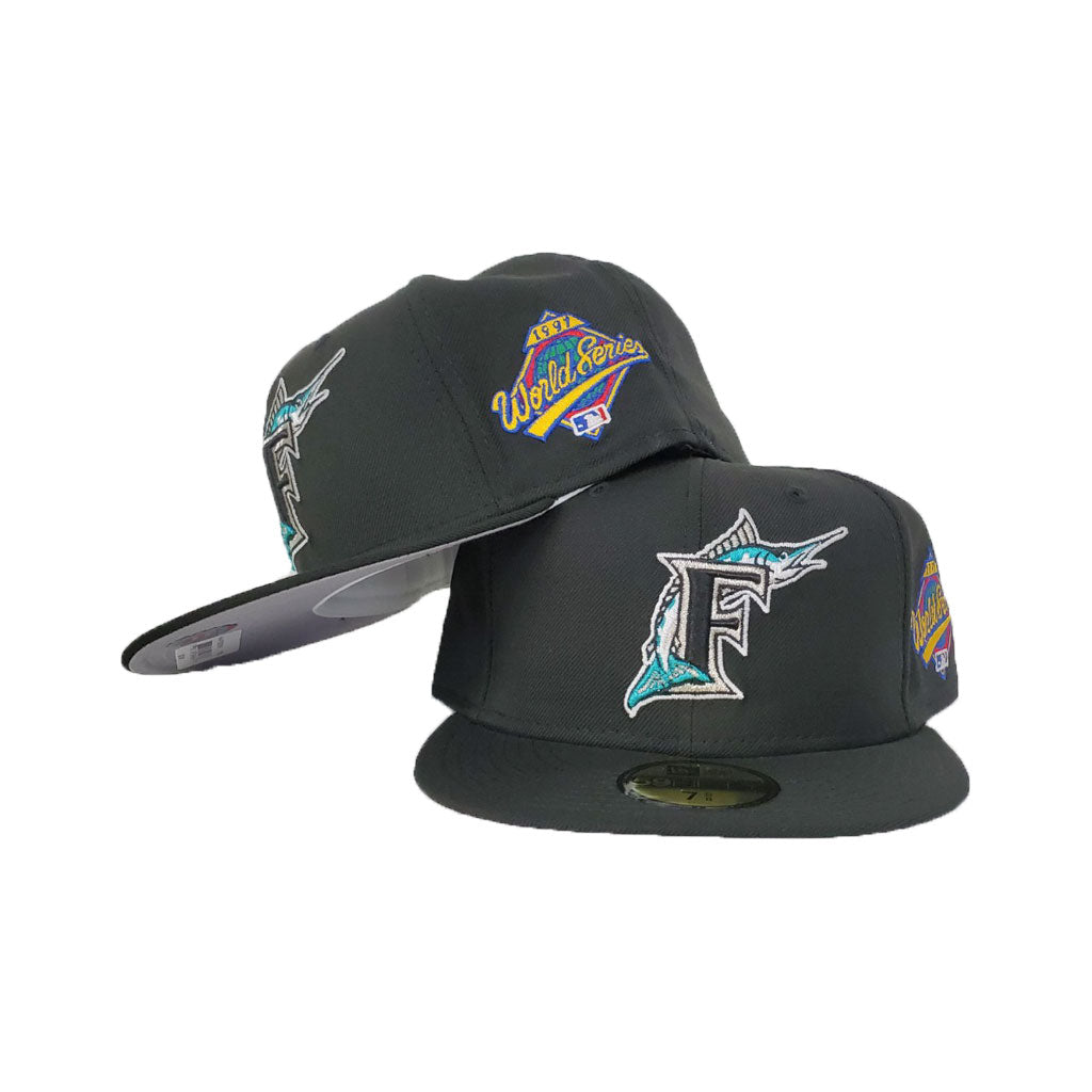 Miami Florida Marlins OLD SCHOOL CORDUROY SIDE-PATCH Teal Fitted