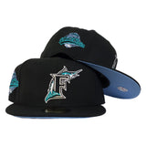 Florida Marlins Black Icy Blue 1997 World Series New Era 59Fifty Fitted Hat