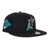 Florida Marlins Black Icy Blue 1997 World Series New Era 59Fifty Fitted Hat