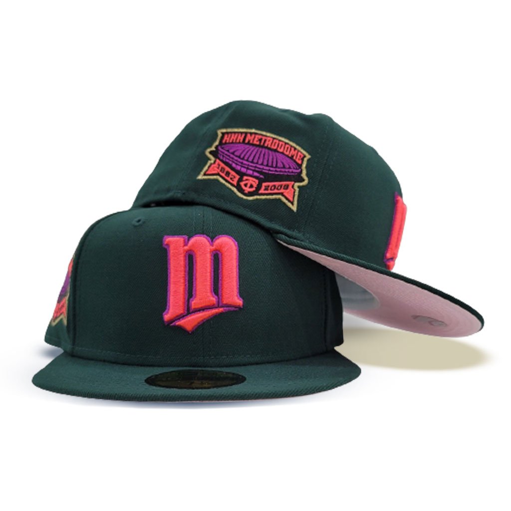 Minnesota Twins 1987 World Series New Era 59Fifty Fitted Hat (59FIFTY DAY -  Team color Green Under Brim)