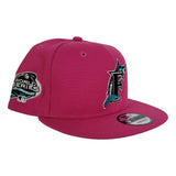 Fusion Pink Florida Marlins Teal Bottom 2003 World Series Side Patch New Era 9Fifty Snapback