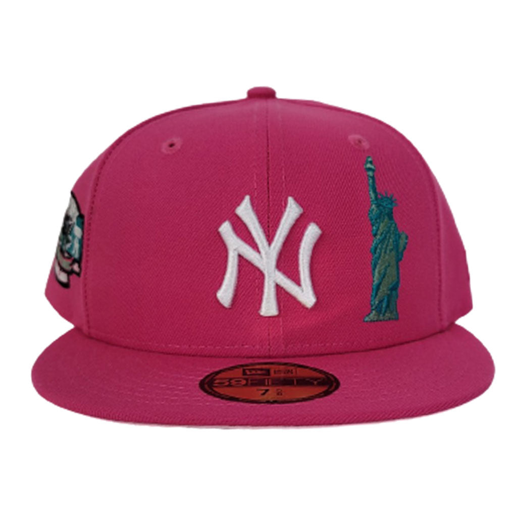 Sky Blue New York Yankees Pink Bottom Subway Series Statue of Liberty New  Era 59Fifty Fitted