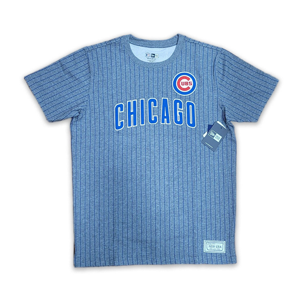 Gray Chicago Cubs Royal Pinstripe New Era Short Sleeve T-Shirt XL