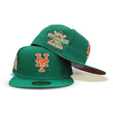 GREEN NEW YORK METS ORANGE BOTTOM 25TH ANNIVERSARY NEW ERA 59FIFTY FITTED