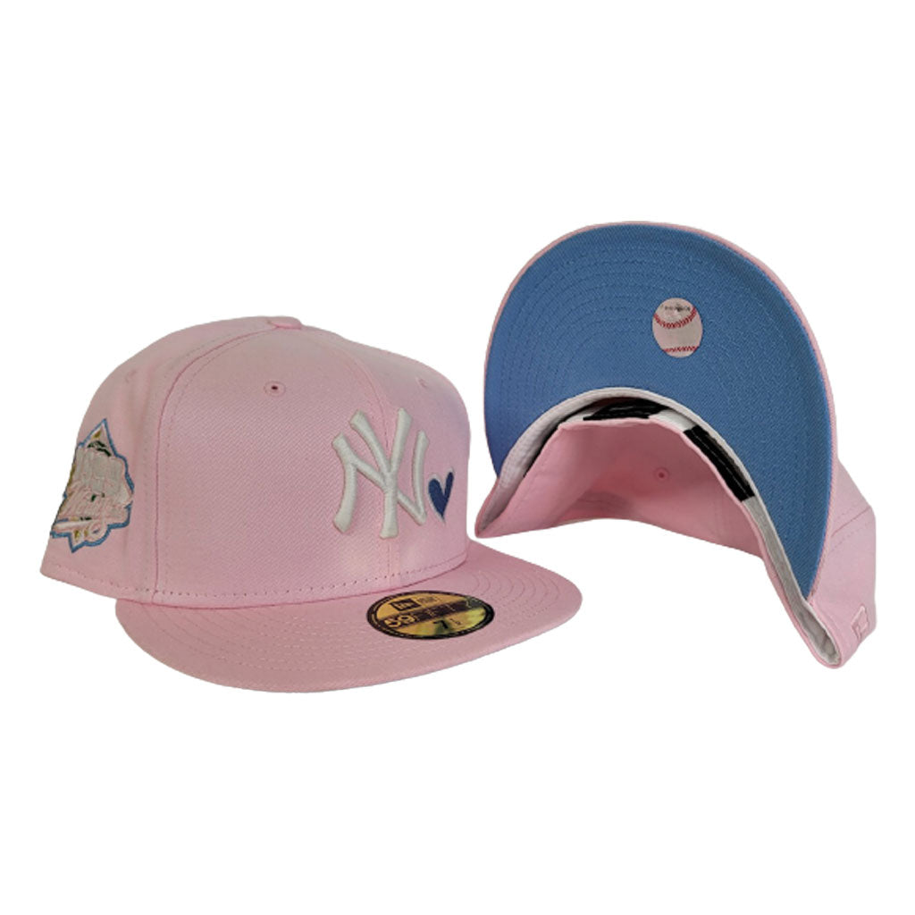 Glow In The Dark Pink New York Yankees Icy Blue Bottom 1999 World Series New Era 59Fifty Fitted