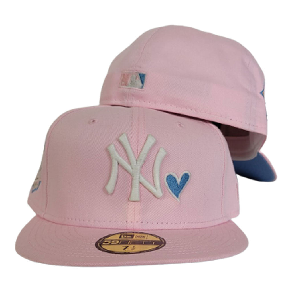 Sky Blue New York Yankees Pink Bottom 1999 World Series Side Patch New –  Exclusive Fitted Inc.