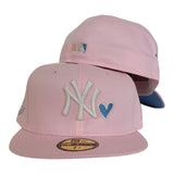 Glow In The Dark Pink New York Yankees Icy Blue Bottom 1999 World Series New Era 59Fifty Fitted