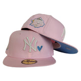 Glow In The Dark Pink New York Yankees Icy Blue Bottom 1999 World Series New Era 59Fifty Fitted