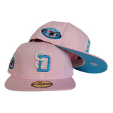 Glow In The Dark Pink San Diego Padres Neon blue Bottom 50th Anniversary New Era 59Fifty Fitted