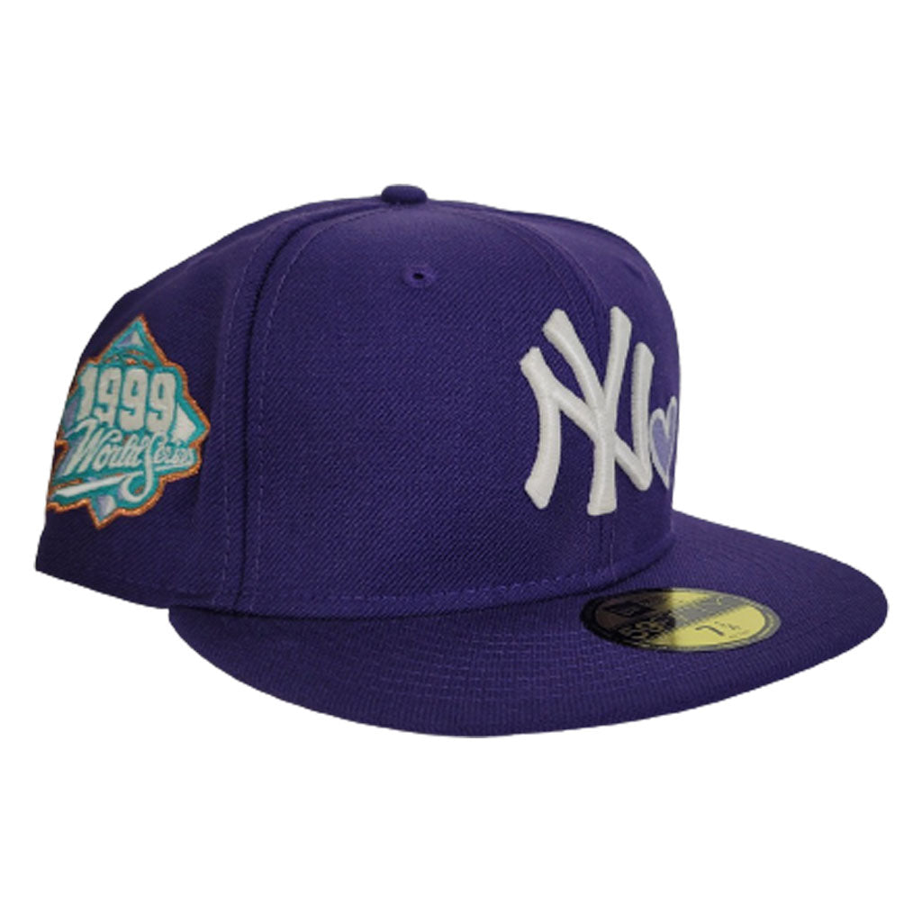 Glow In The Dark Purple New York Yankees Lavender Bottom 1999 World Series New Era 59Fifty Fitted
