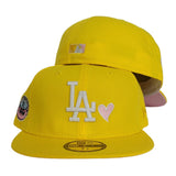 Glow In The Dark Yellow Los Angeles Dodgers Icy Blue Bottom 50th Anniversary New Era 59Fifty Fitted