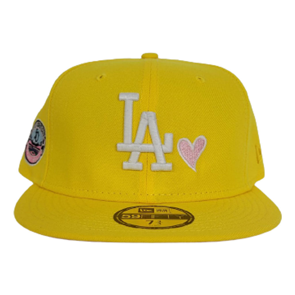 Los Angeles Dodgers 50th Anniversary New Era 59Fifty Fitted Hat (GITD Black  Red Under Brim)