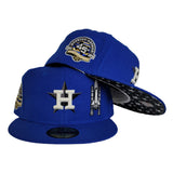 Glow In the Dark Royal Blue Houston Astros Star Bottom 45th Anniversary Side Patch New Era 59Fifty Fitted