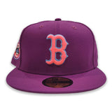 Grape Purple Boston Red Sox Pink Bottom Fenway Park Side Patch New Era 59Fifty Fitted