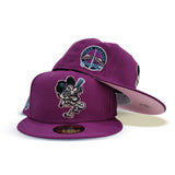 Grape Purple Detroit Tigers Pink Bottom Tiger Stadium Side Patch New Era 59Fifty Fitted