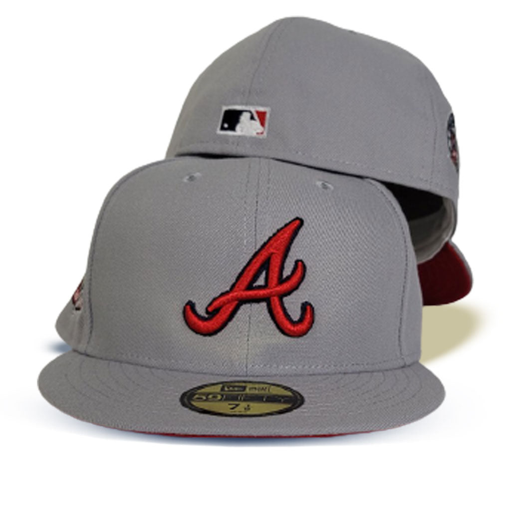 Hat Club Atlanta Braves 2Tone Grey Brim Axe – Rebeaters
