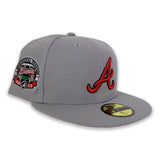 Gray Atlanta Braves Red Bottom 2017 Inaugural Season Side Patch New Era 59Fifty Fitted