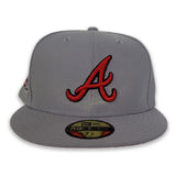 Gray Atlanta Braves Red Bottom 2017 Inaugural Season Side Patch New Era 59Fifty Fitted