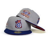 Gray Chicago Cubs Royal Blue Visor Red Bottom 1990 All Star Game Side Patch 